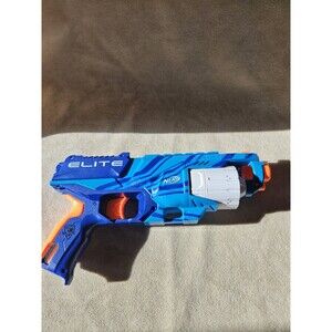 Nerf Disruptor Elite Revolver - Six Shot Revolving Foam Dart Blaster Blue Orange